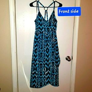 🆕️NWT INC Blue/Black Aztec Dress